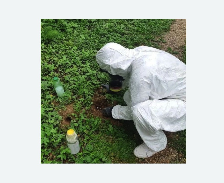 уничтожение кротов на участке в Грязовце